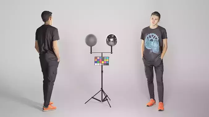 Handsome man in black style 119