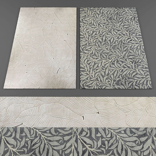 Rugs collection 108 Low-poly 3D model