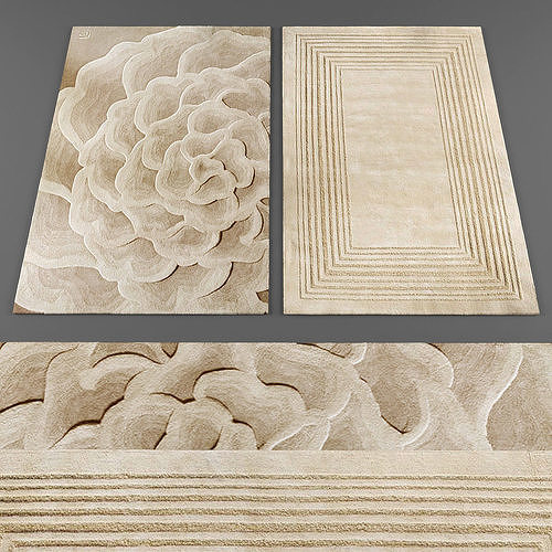 Rugs collection 110 Low-poly 3D model