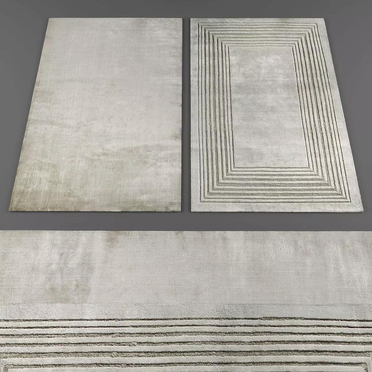 Rugs collection 111 Low-poly 3D model_0