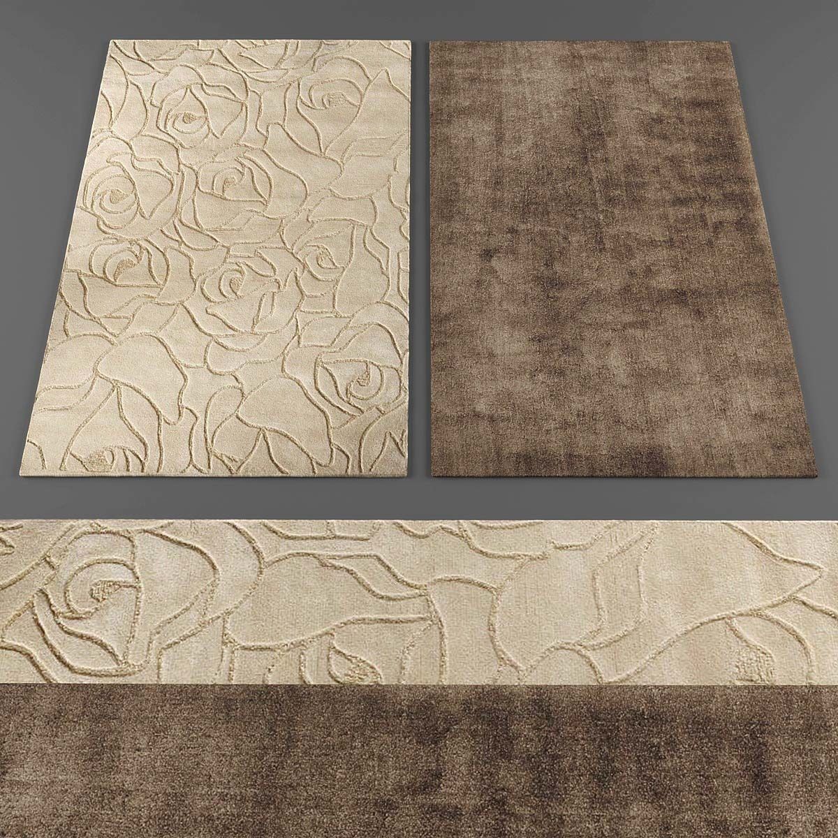 Rugs collection 112 Low-poly 3D model_1