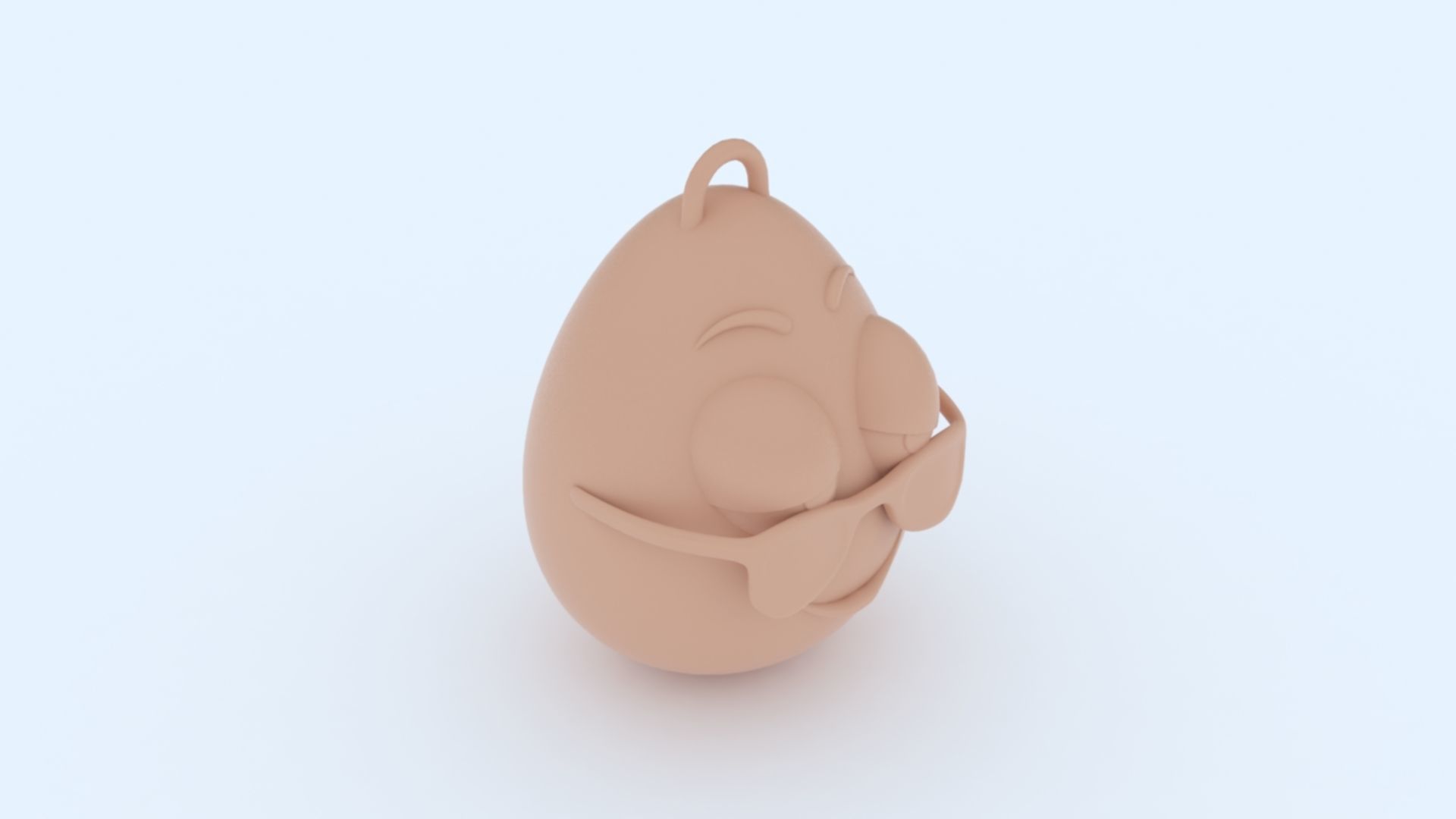 Cool Emoji KeyChain 3D print model_14