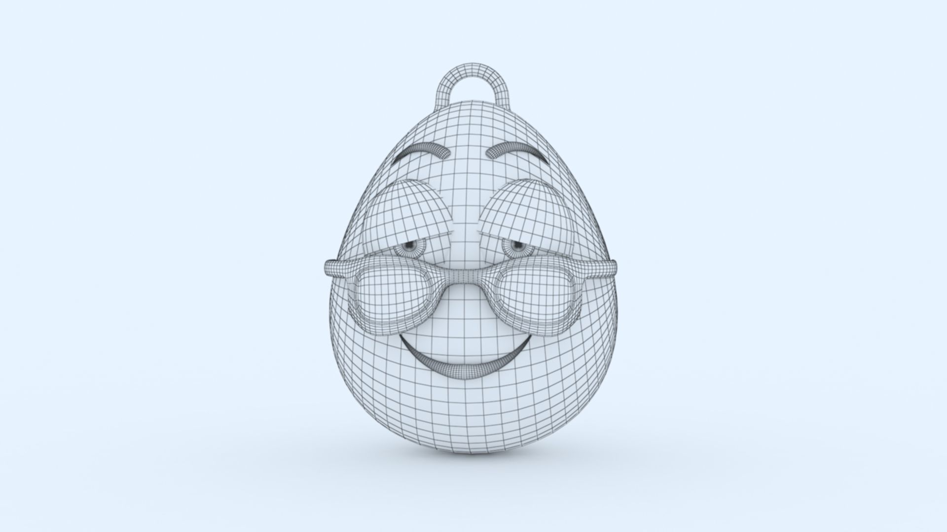 Cool Emoji KeyChain 3D print model_6