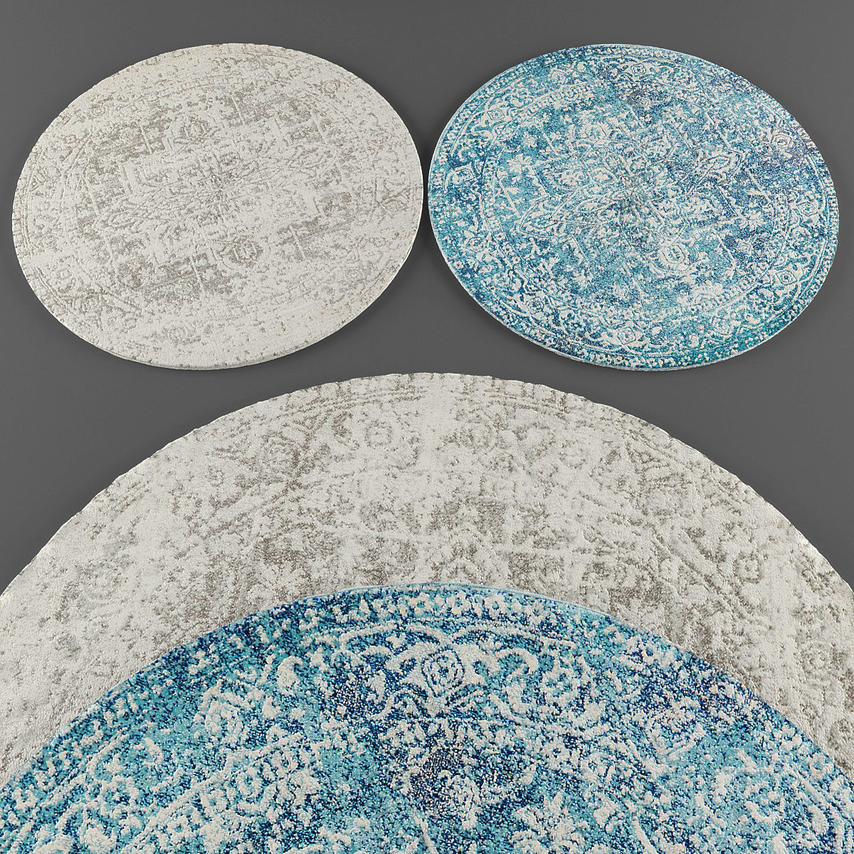 Rugs collection 122 Low-poly 3D model_2