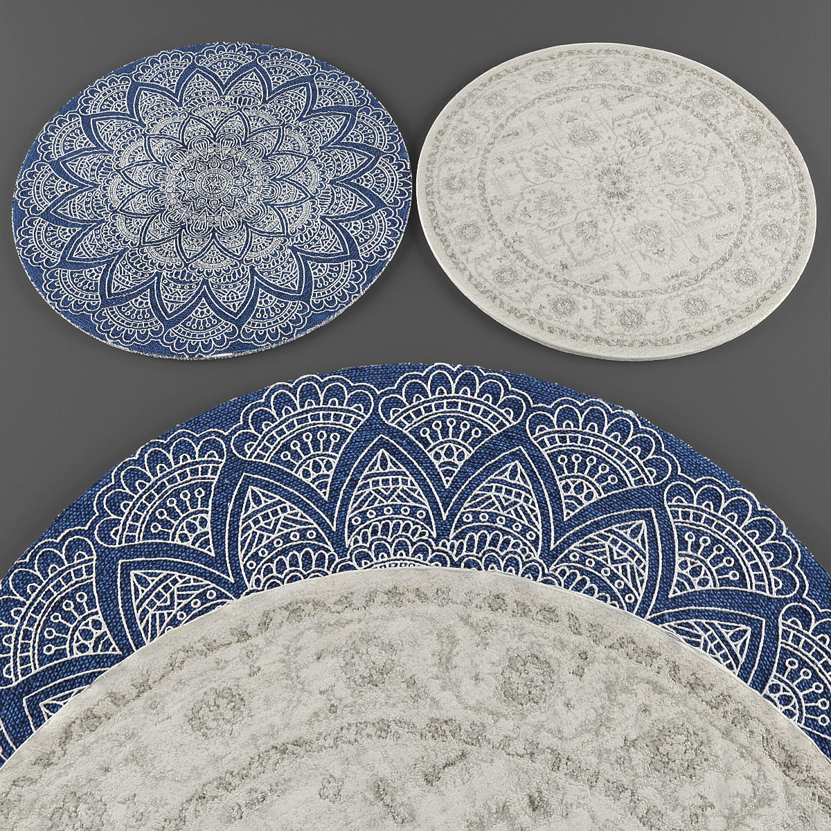 Rugs collection 122 Low-poly 3D model_1