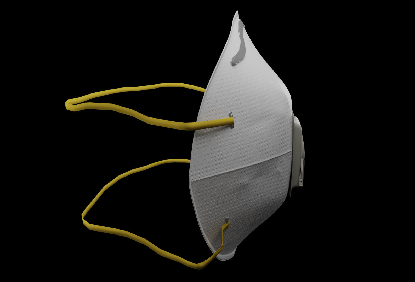 N95 and surgical Mask  Low-poly 3D model_8