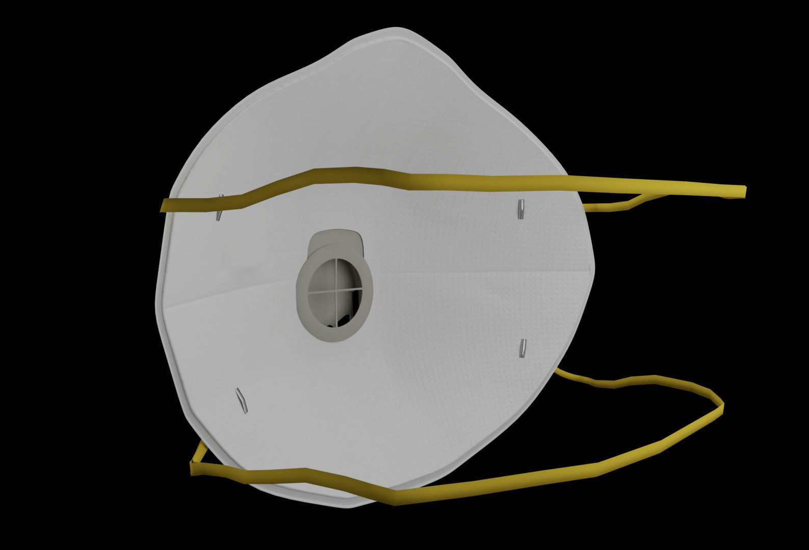 N95 and surgical Mask  Low-poly 3D model_7