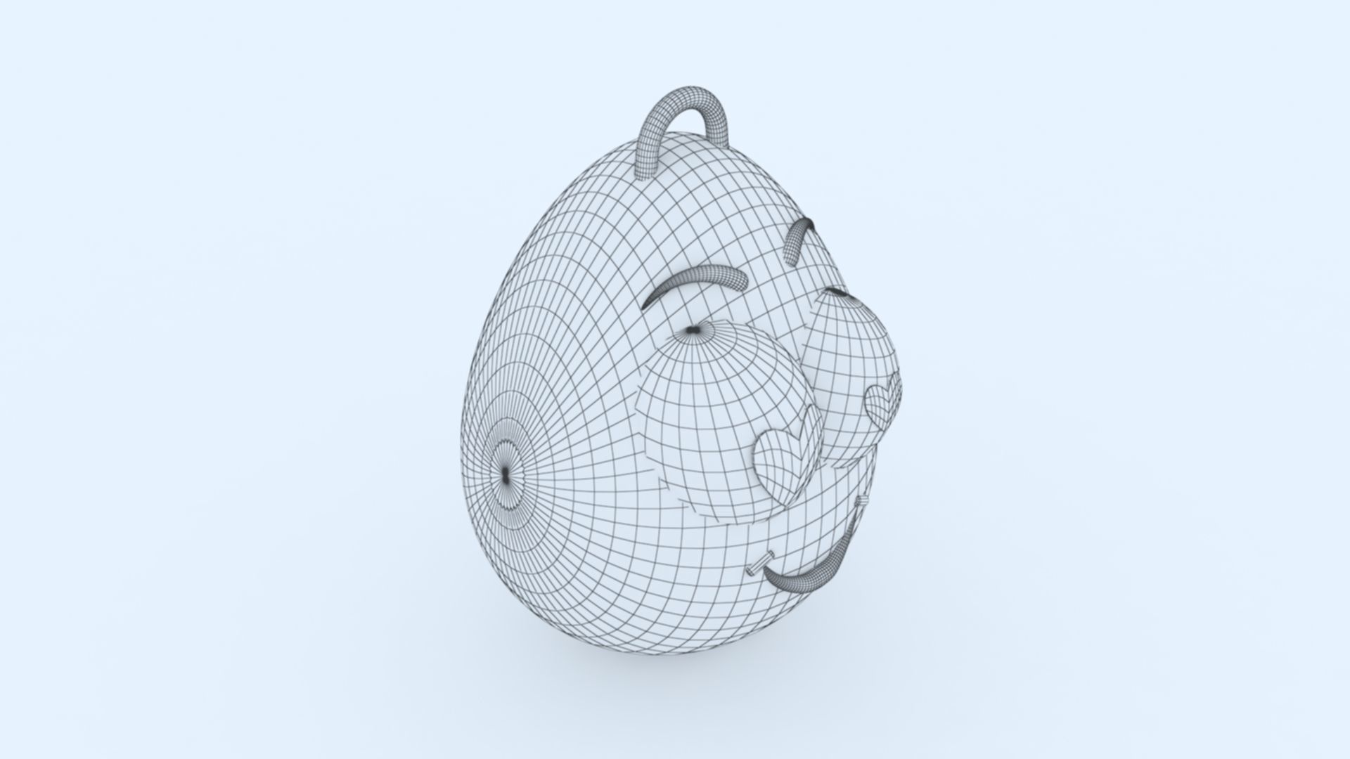 Love Emoji KeyChain 3D print model_9