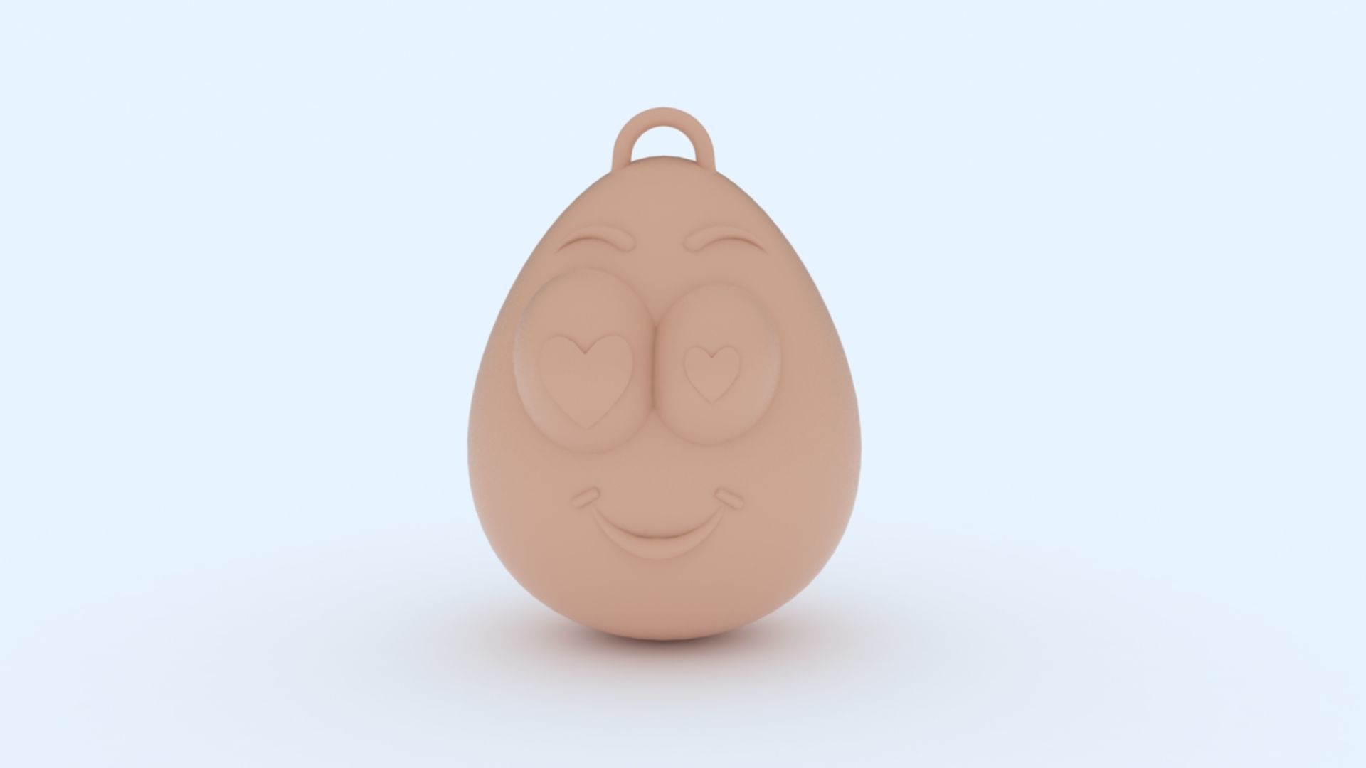 Love Emoji KeyChain 3D print model_11