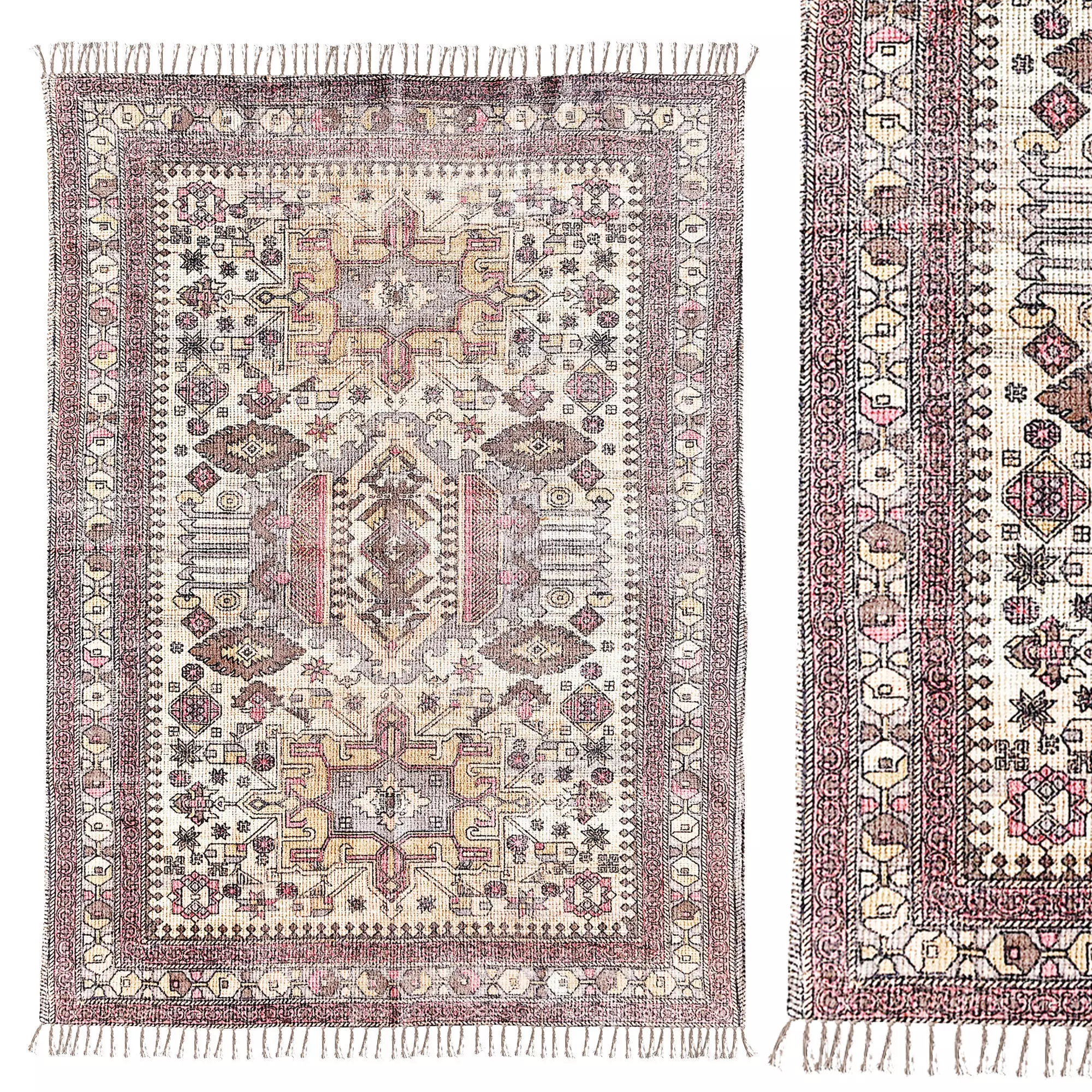 Urban Outfitters Katya Printed Jute Chenille Rug 3D model
