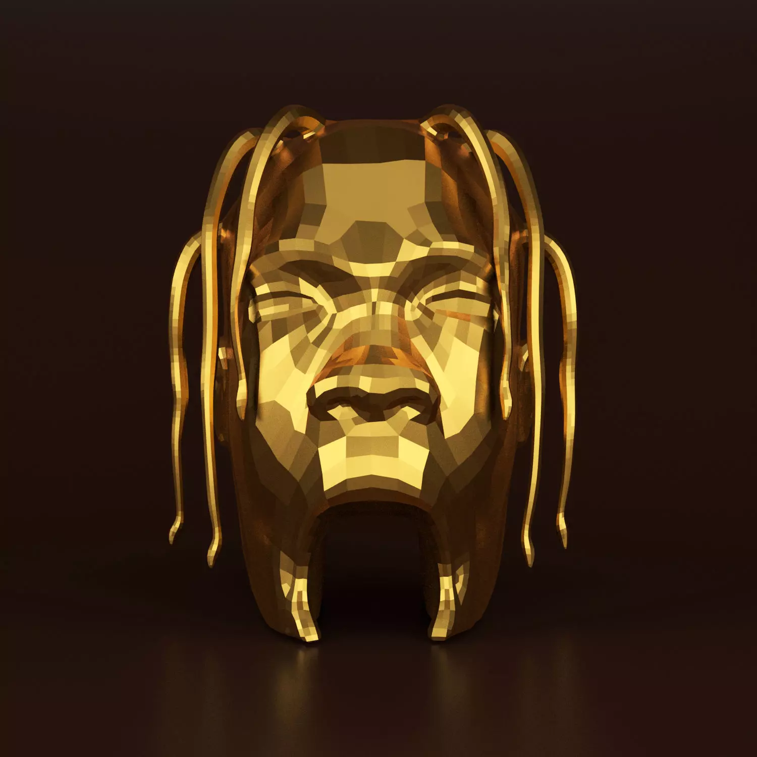 Astroworld Travis Head Low-poly 3D model
