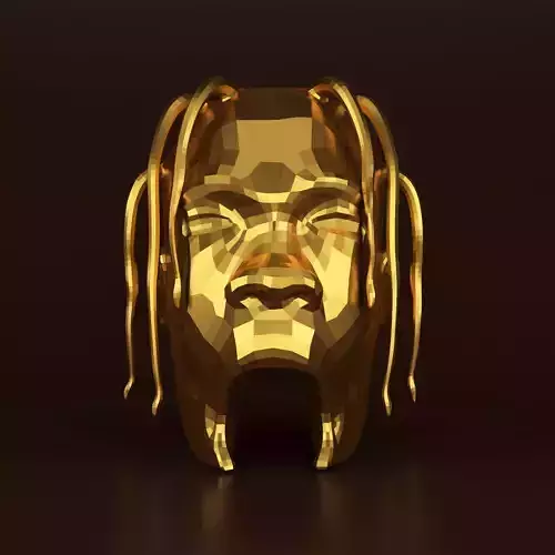 Astroworld Travis Head Low-poly 3D model