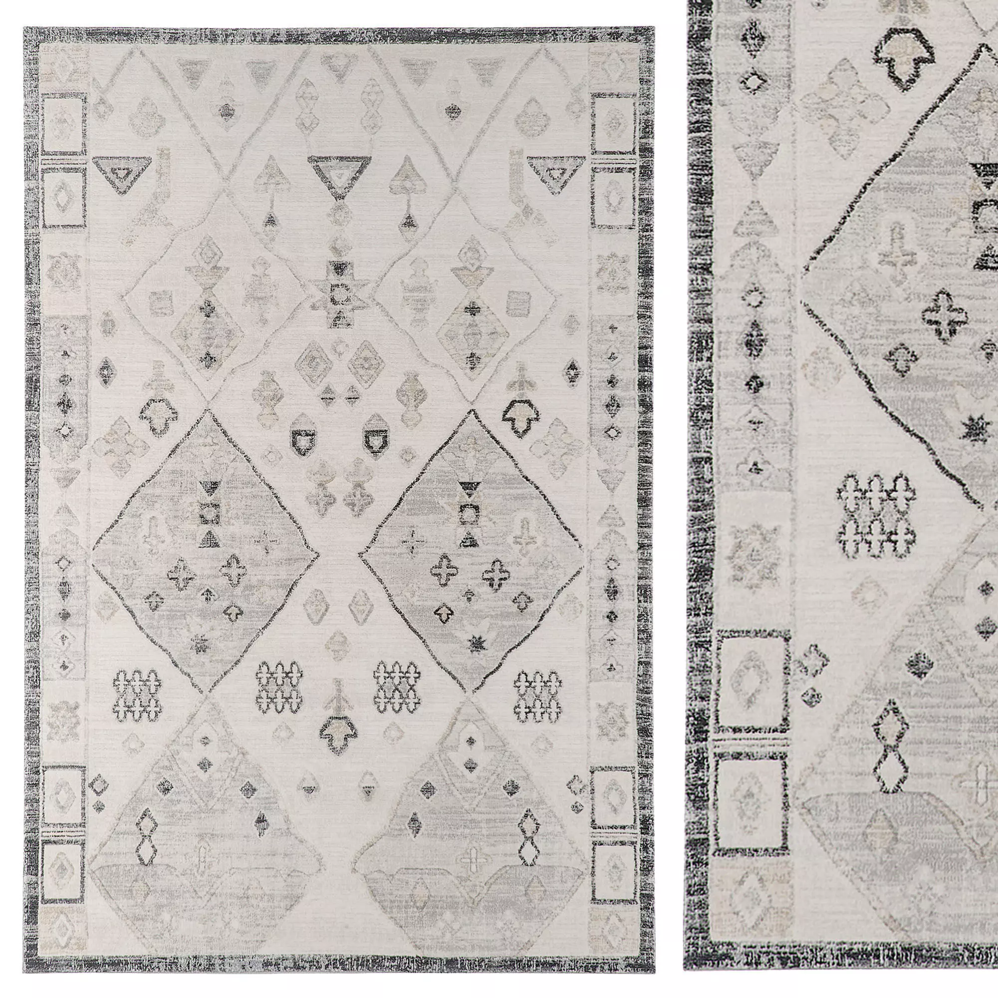 Urban Outfitters Zalia Tufted Rug 3D model