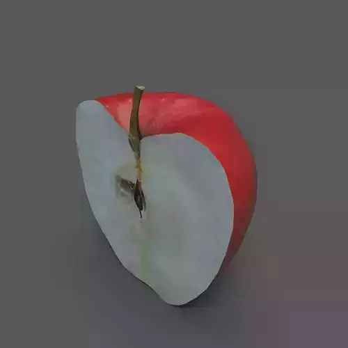 Apple Half Red