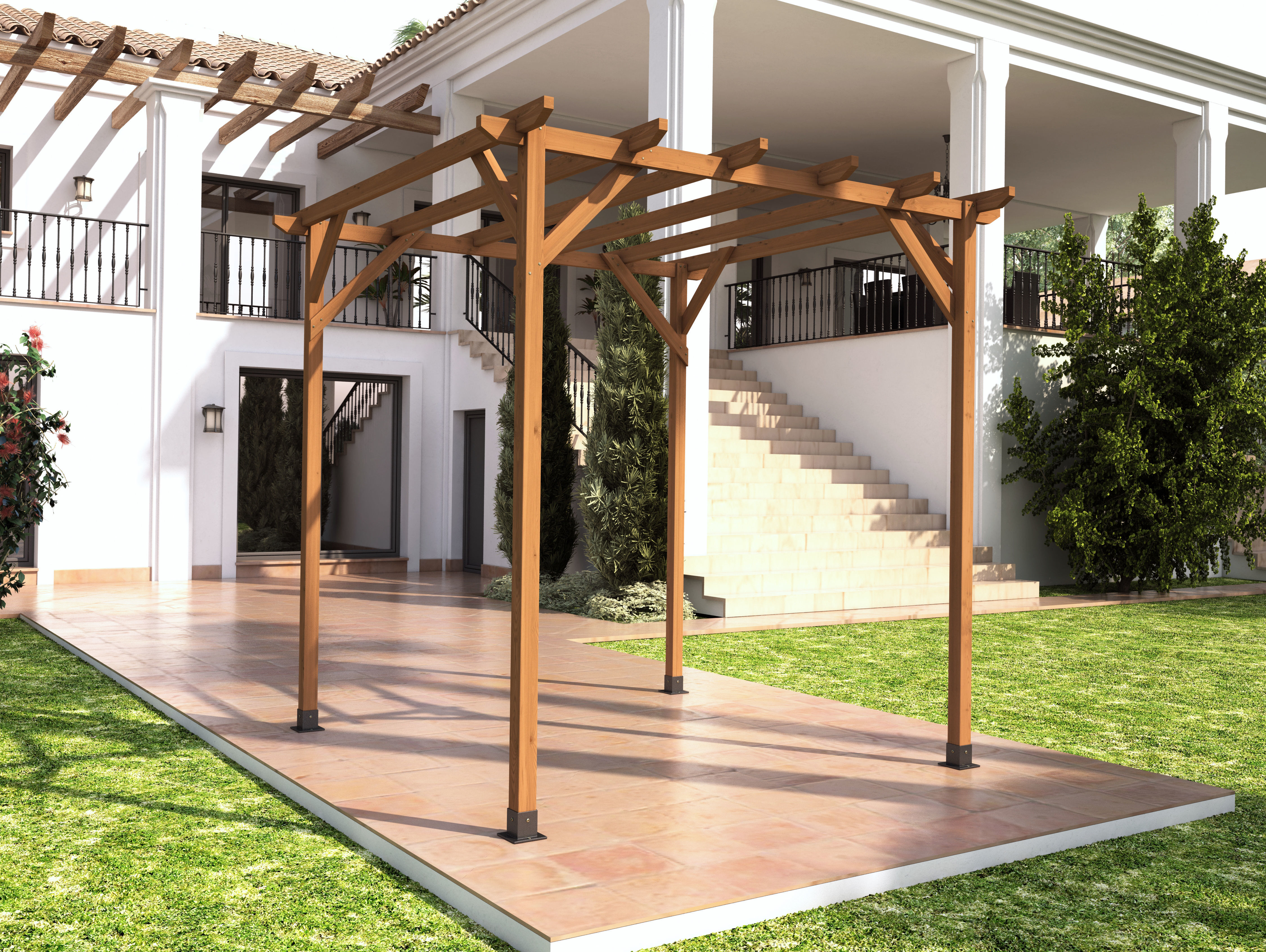 Merry Products Picnic Table Set  3D model_2