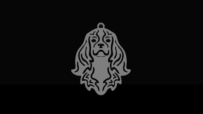 Cavalier king Charles pendant 3D print model