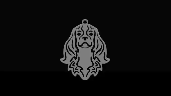 Cavalier king Charles pendant