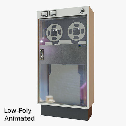 Retro Computer 03 Low-poly 3D model