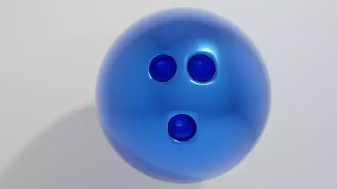 Blue Bowling Ball