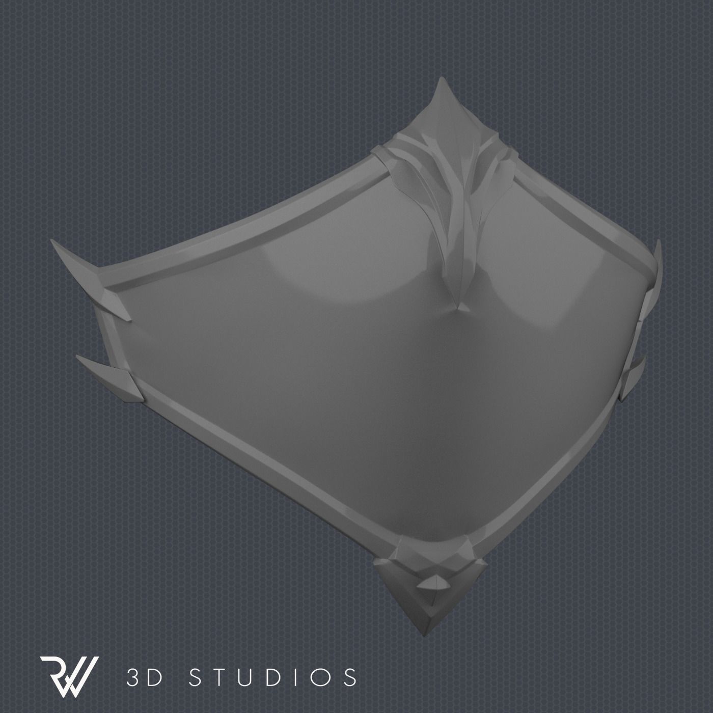 MK11 Kitana Mask V1 - STL File 3D print model_3
