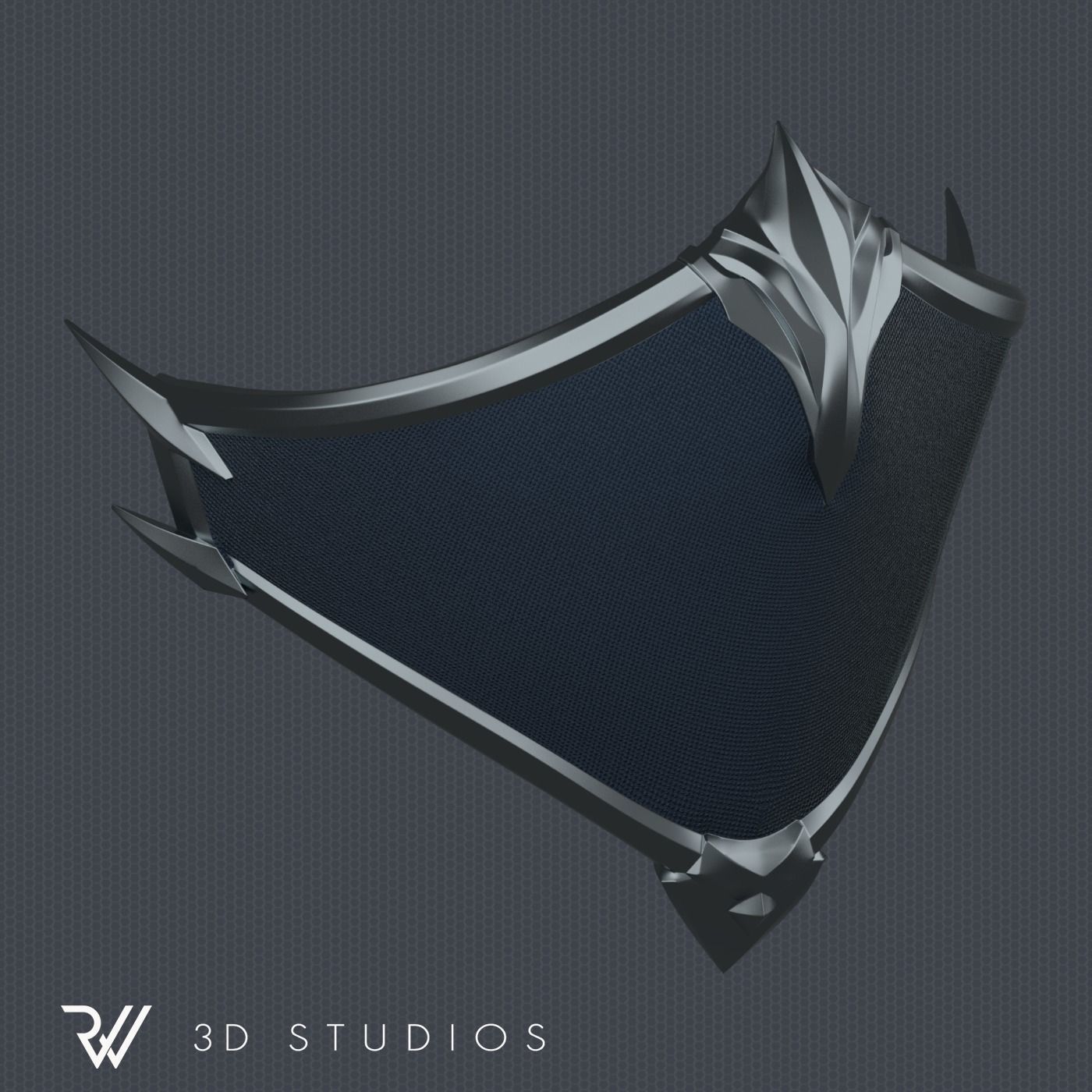 MK11 Kitana Mask V1 - STL File 3D print model_1