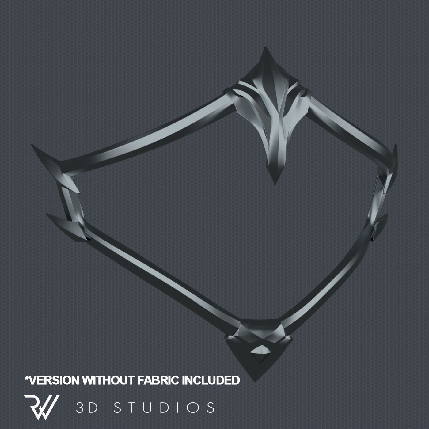 MK11 Kitana Mask V1 - STL File 3D print model_7