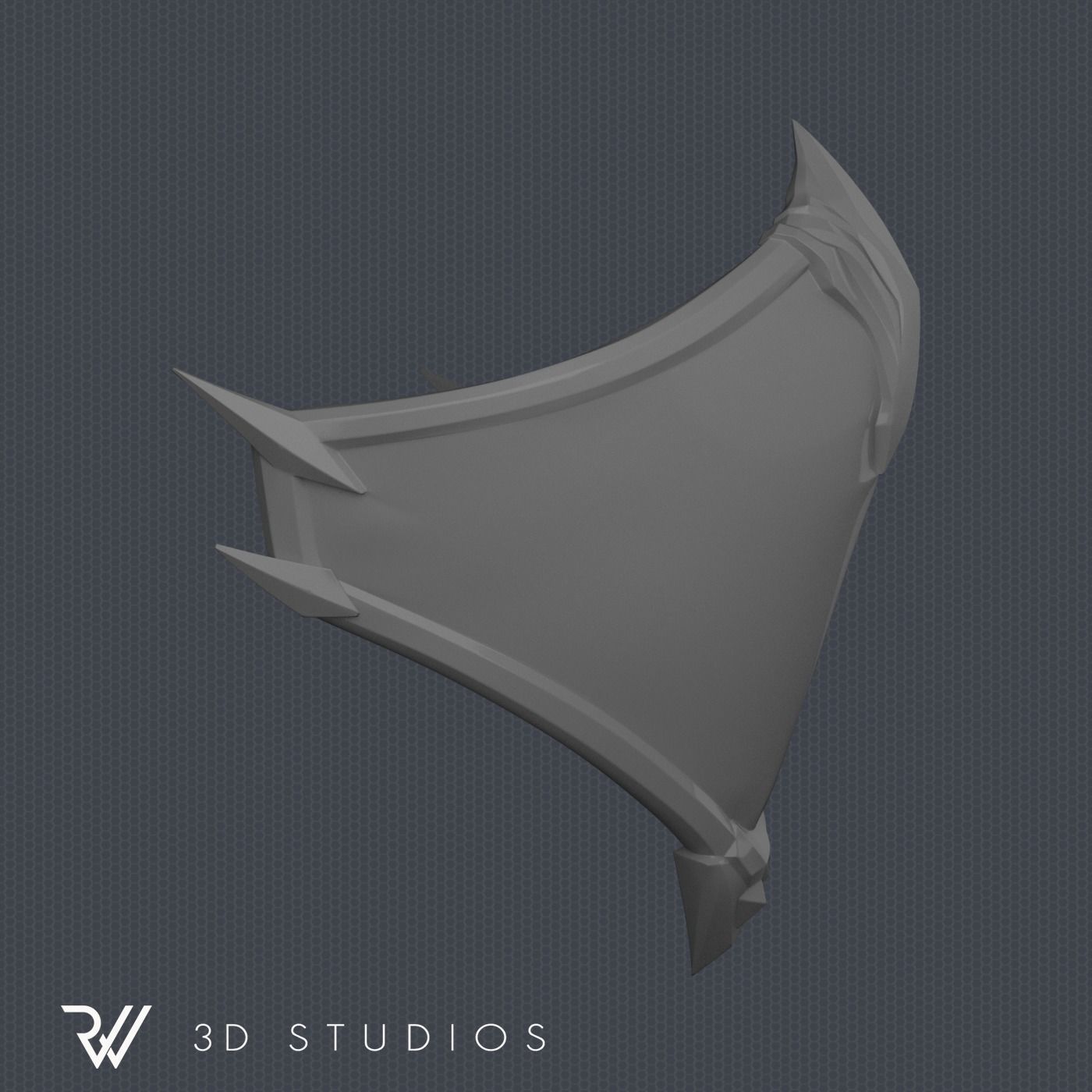 MK11 Kitana Mask V1 - STL File 3D print model_5