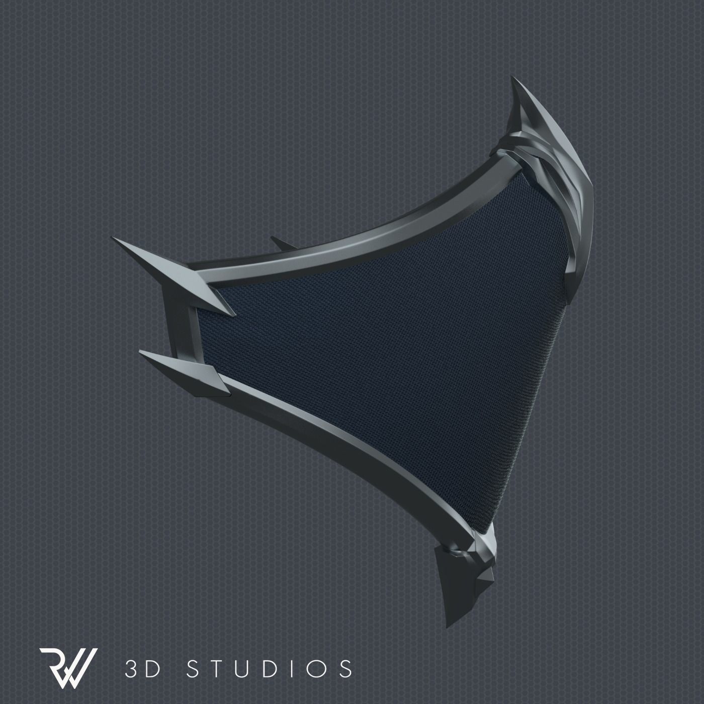MK11 Kitana Mask V1 - STL File 3D print model_2