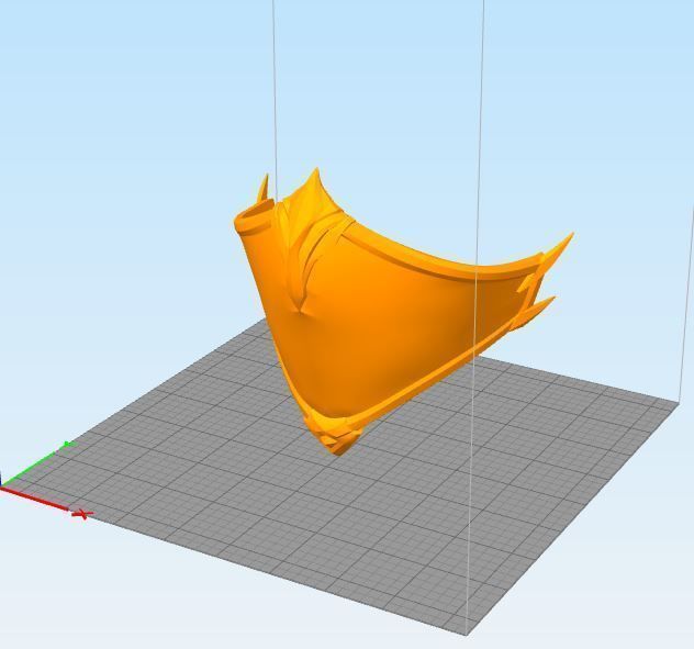 MK11 Kitana Mask V1 - STL File 3D print model_6