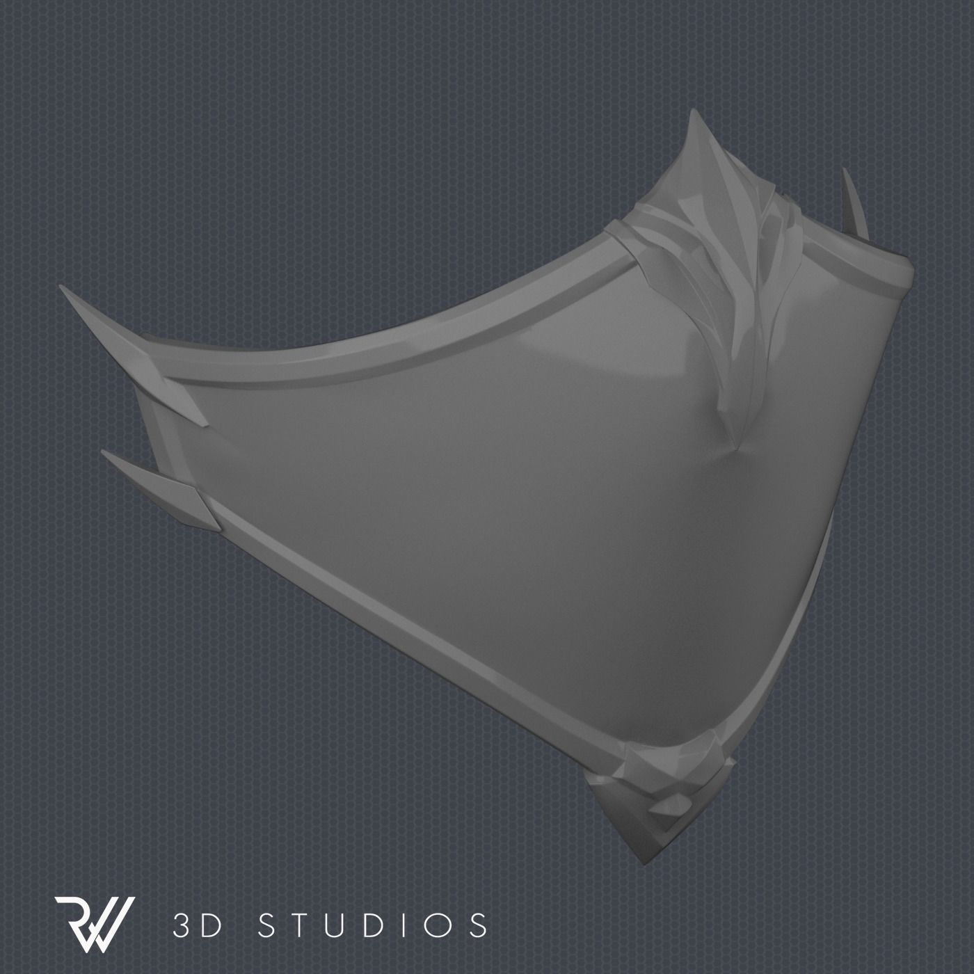 MK11 Kitana Mask V1 - STL File 3D print model_4