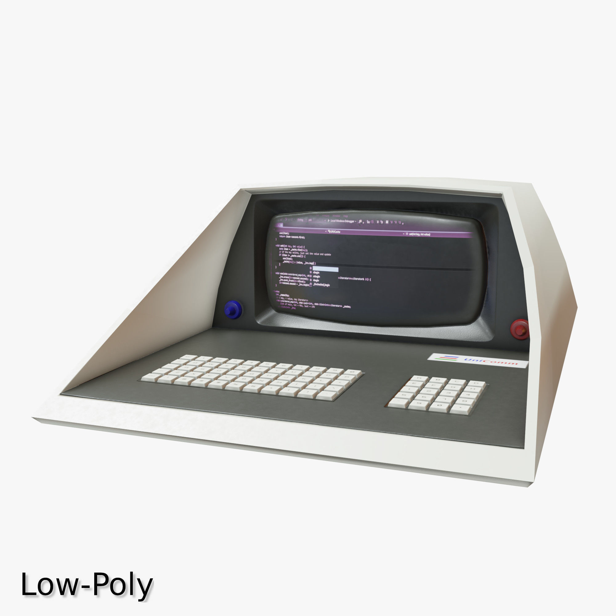 3D model Retro Computer 09 VR / AR / low-poly | CGTrader
