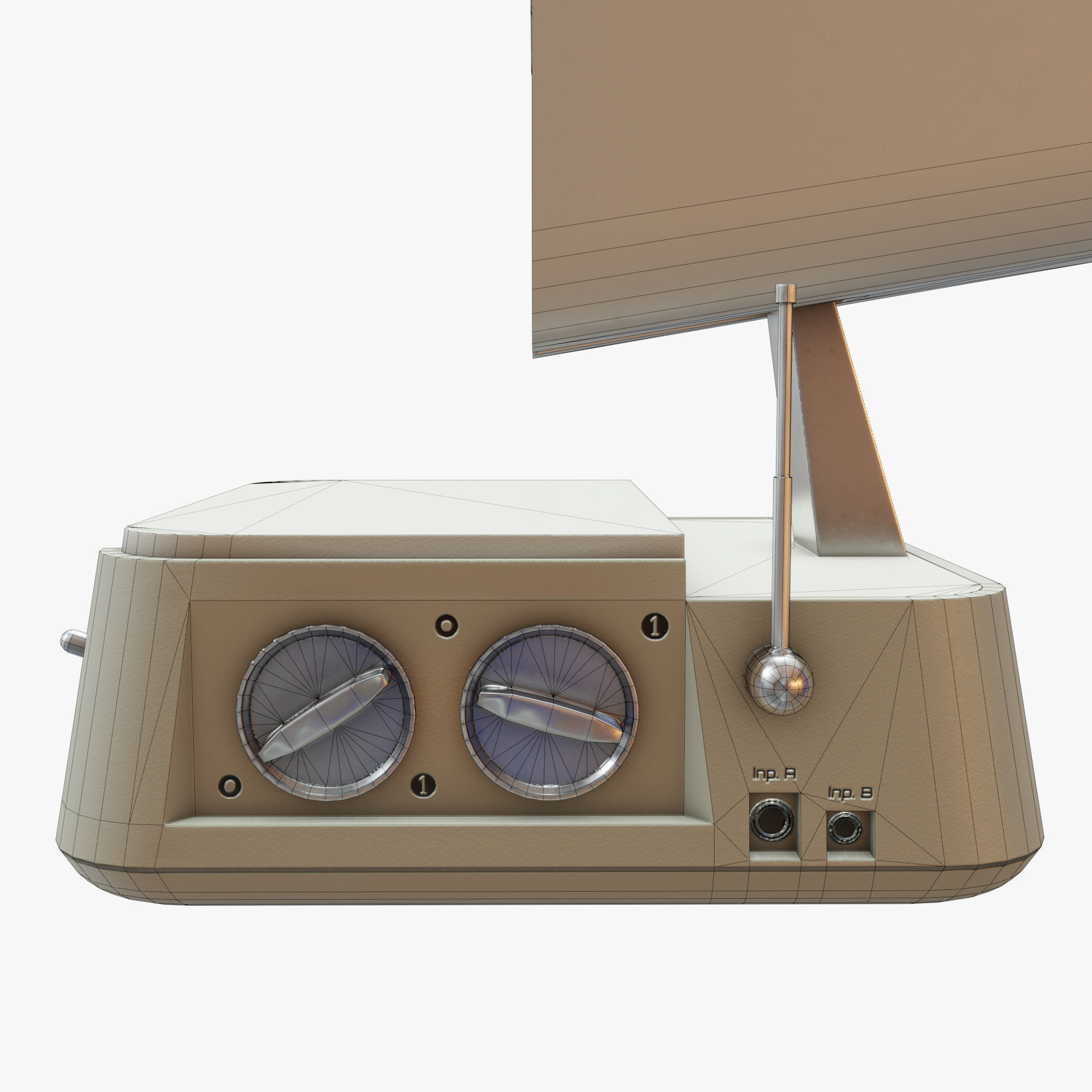 Retro Computer 10 Low-poly 3D model_9