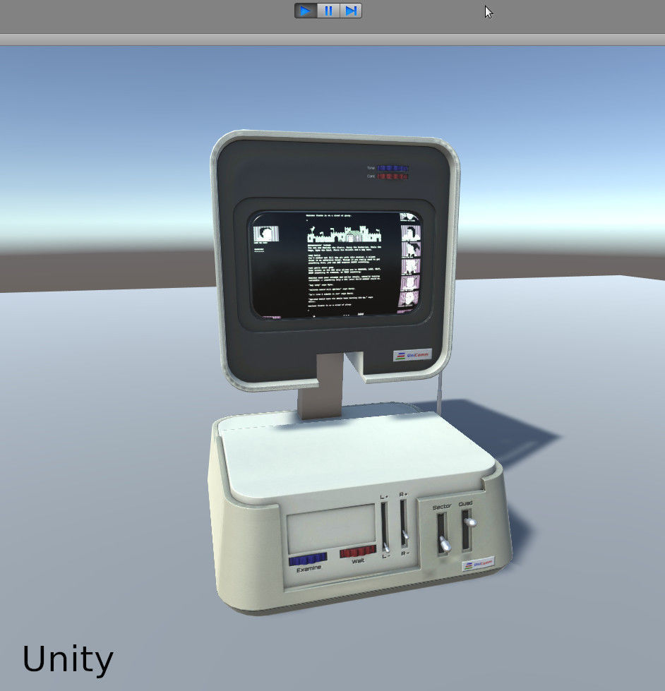Retro Computer 10 Low-poly 3D model_11