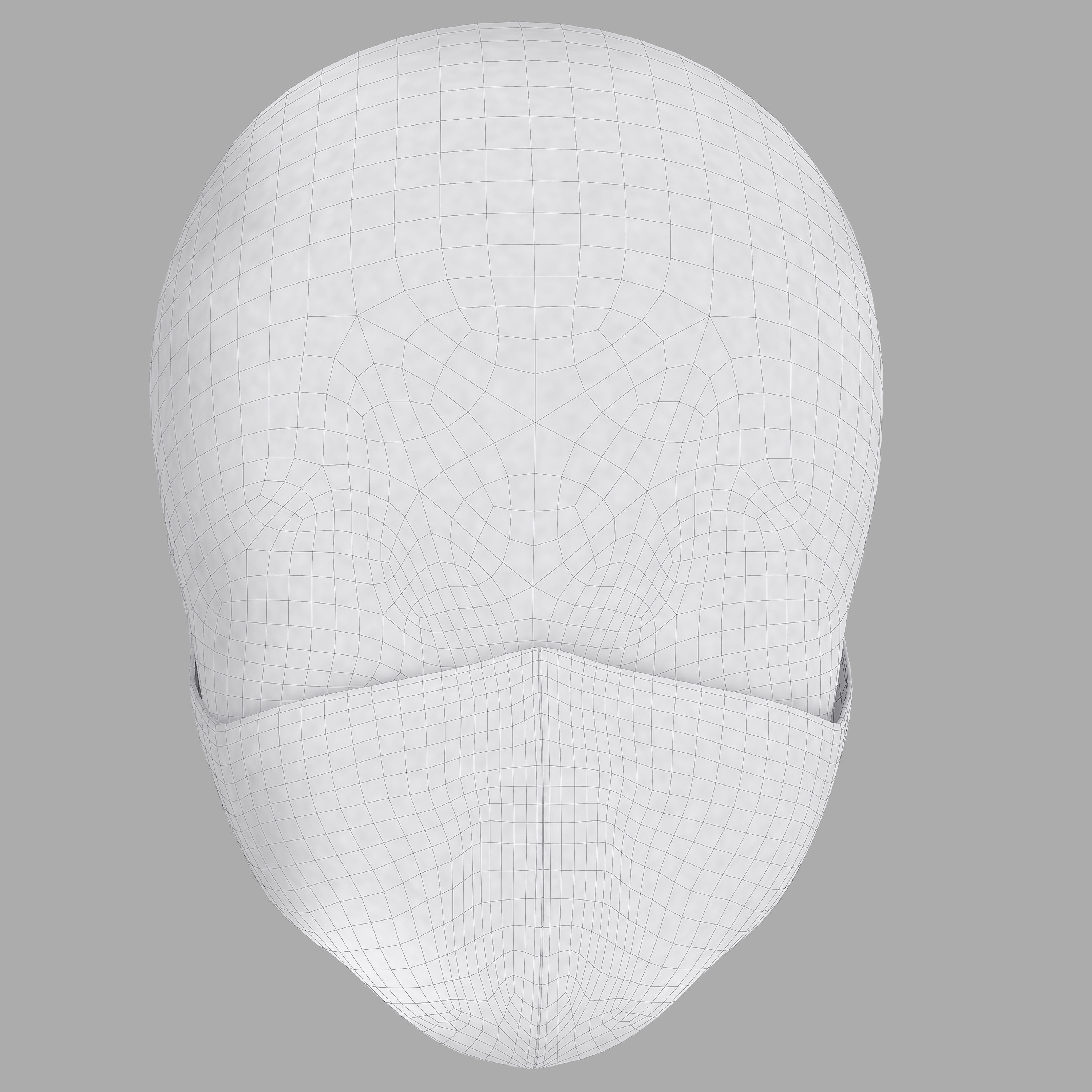 Medical mask for kids Low-poly 3D model_10