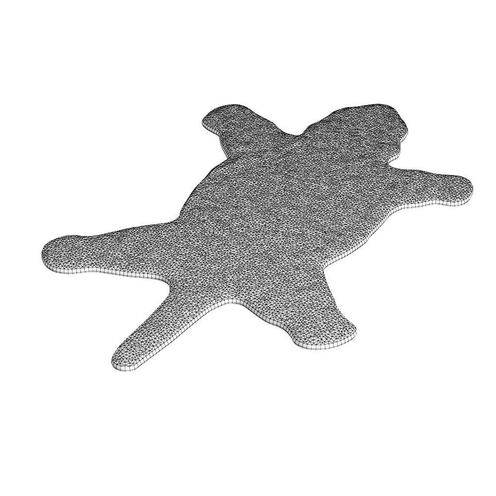 Bengal Tiger Rug 3D model_4