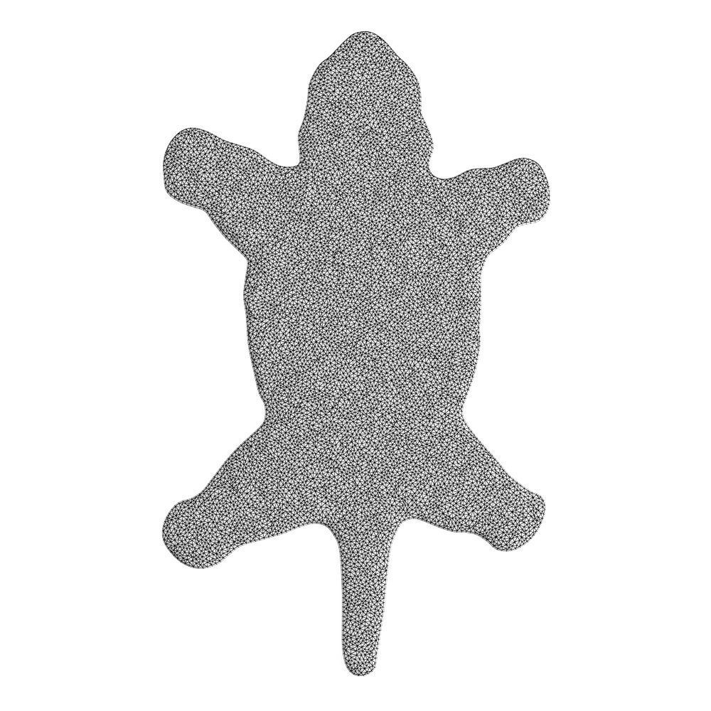 Bengal Tiger Rug 3D model_5