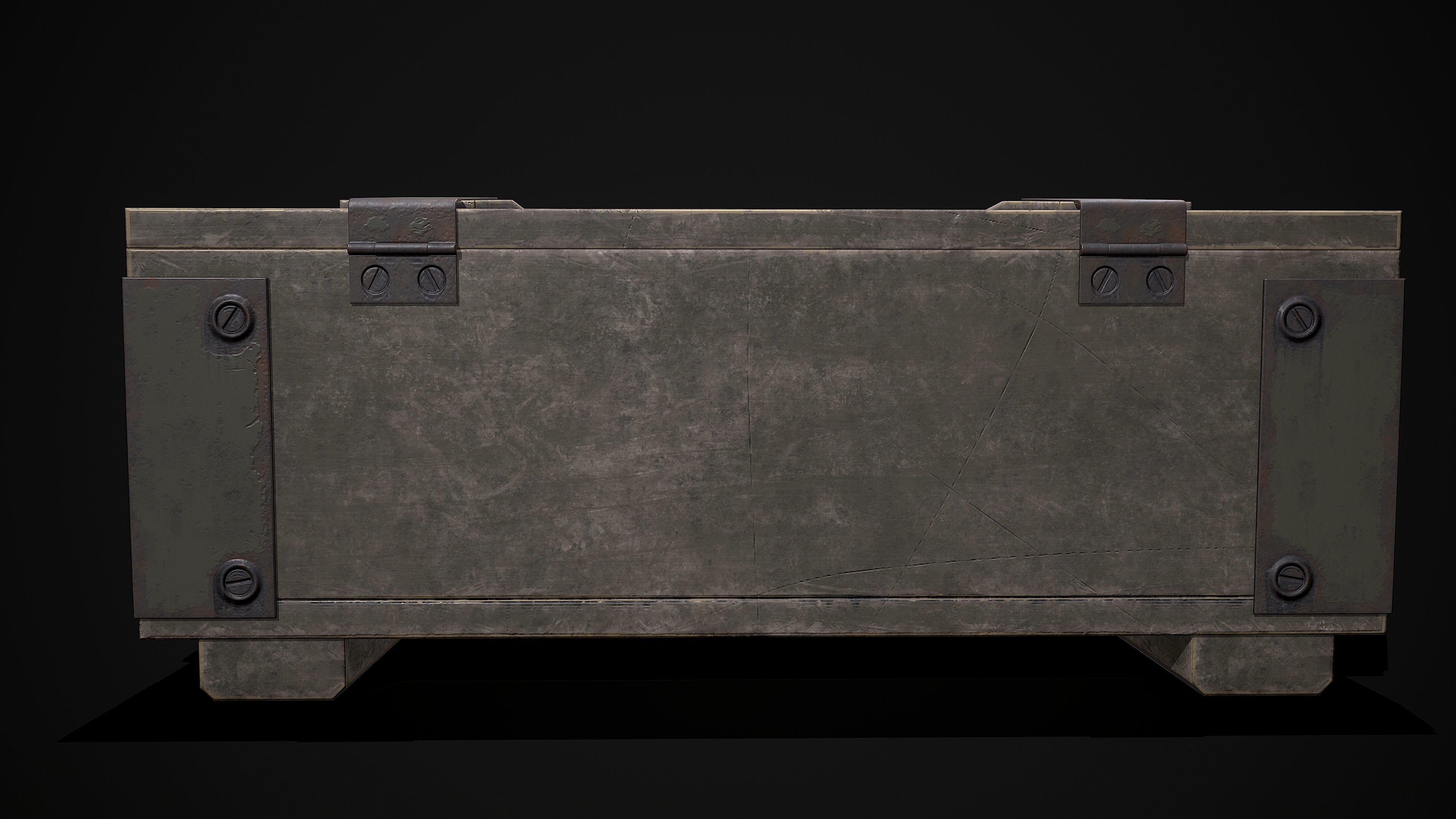 AMMO BOX Low-poly 3D model_11