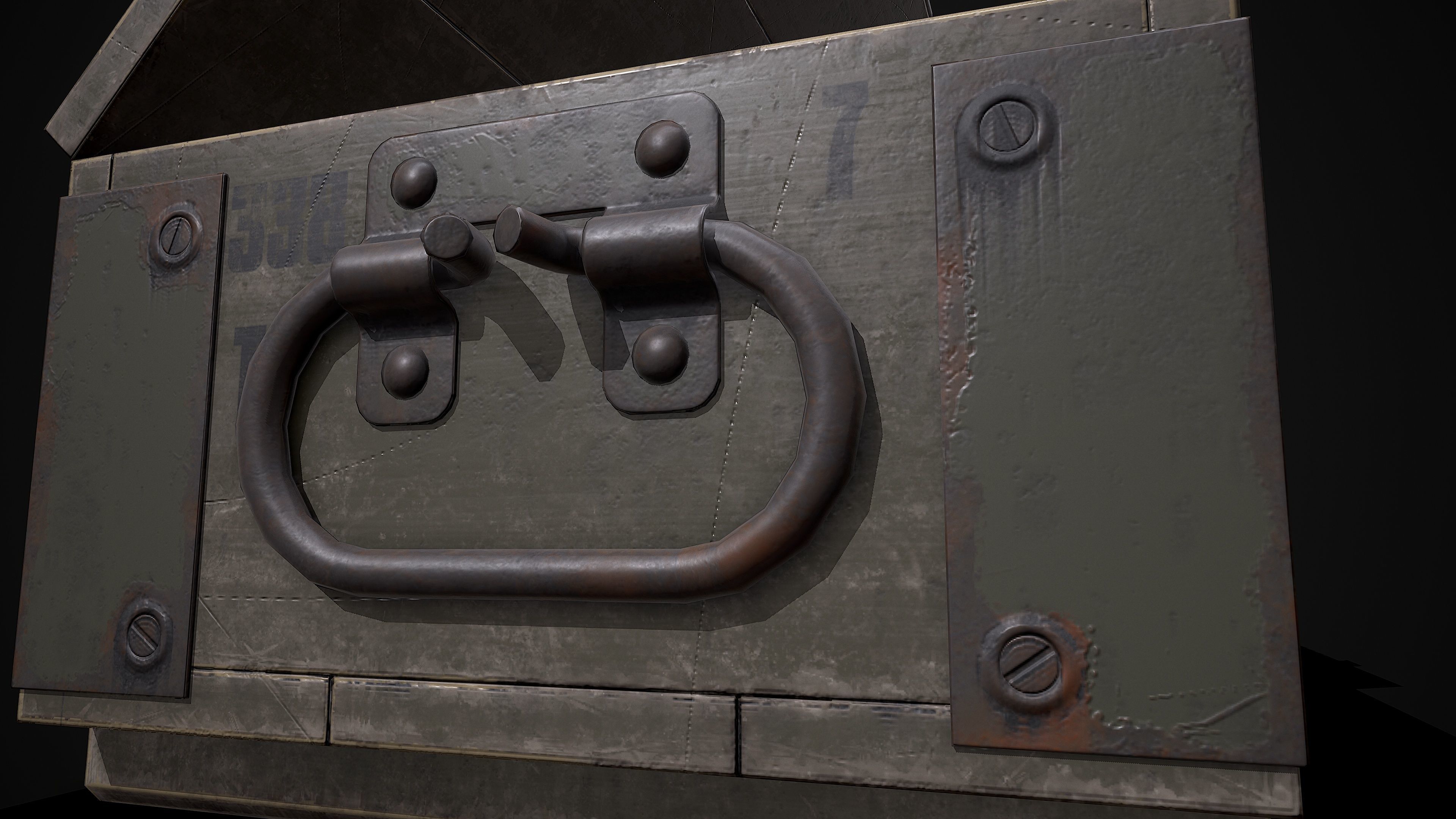 AMMO BOX Low-poly 3D model_10