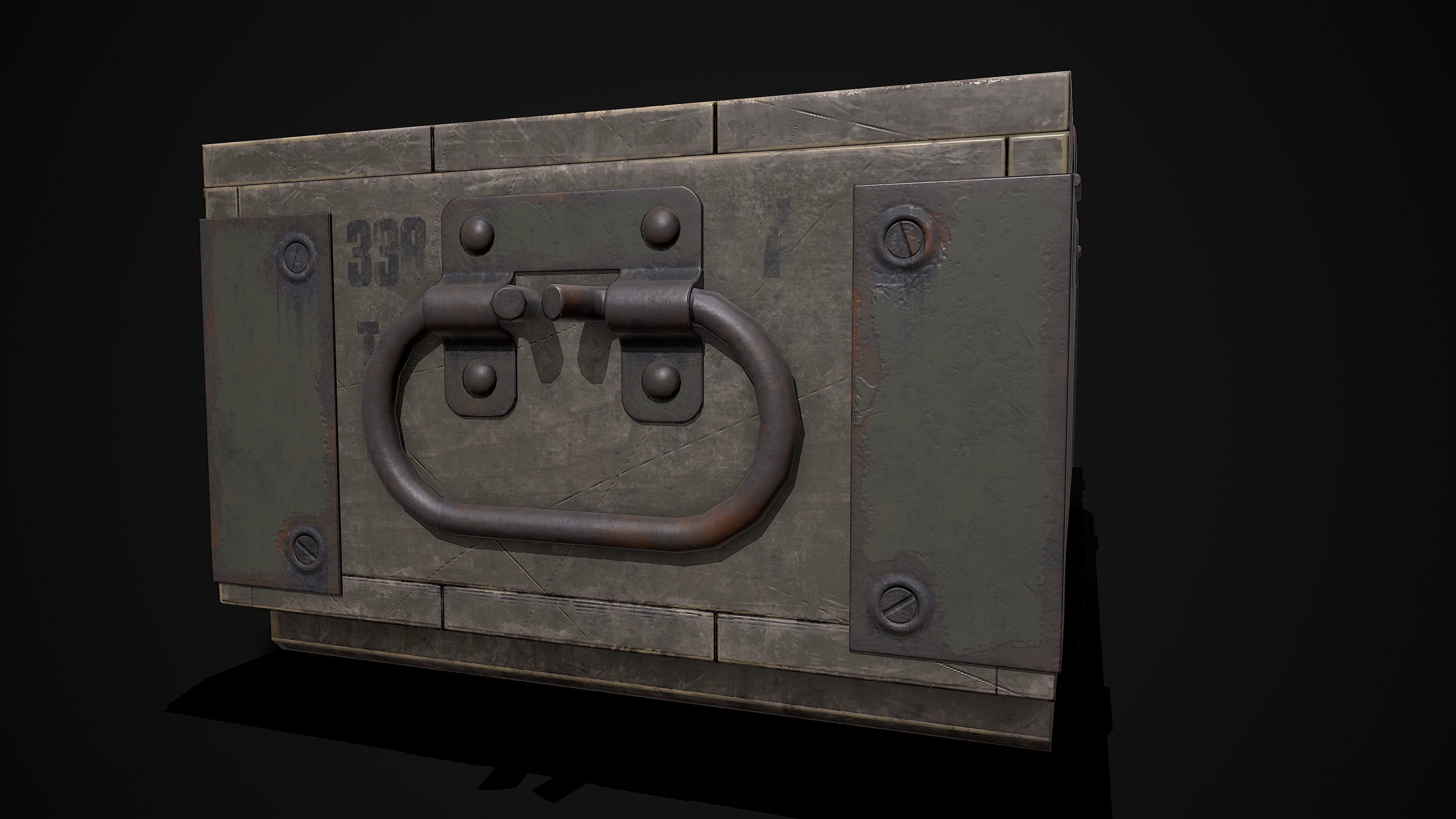 AMMO BOX Low-poly 3D model_9