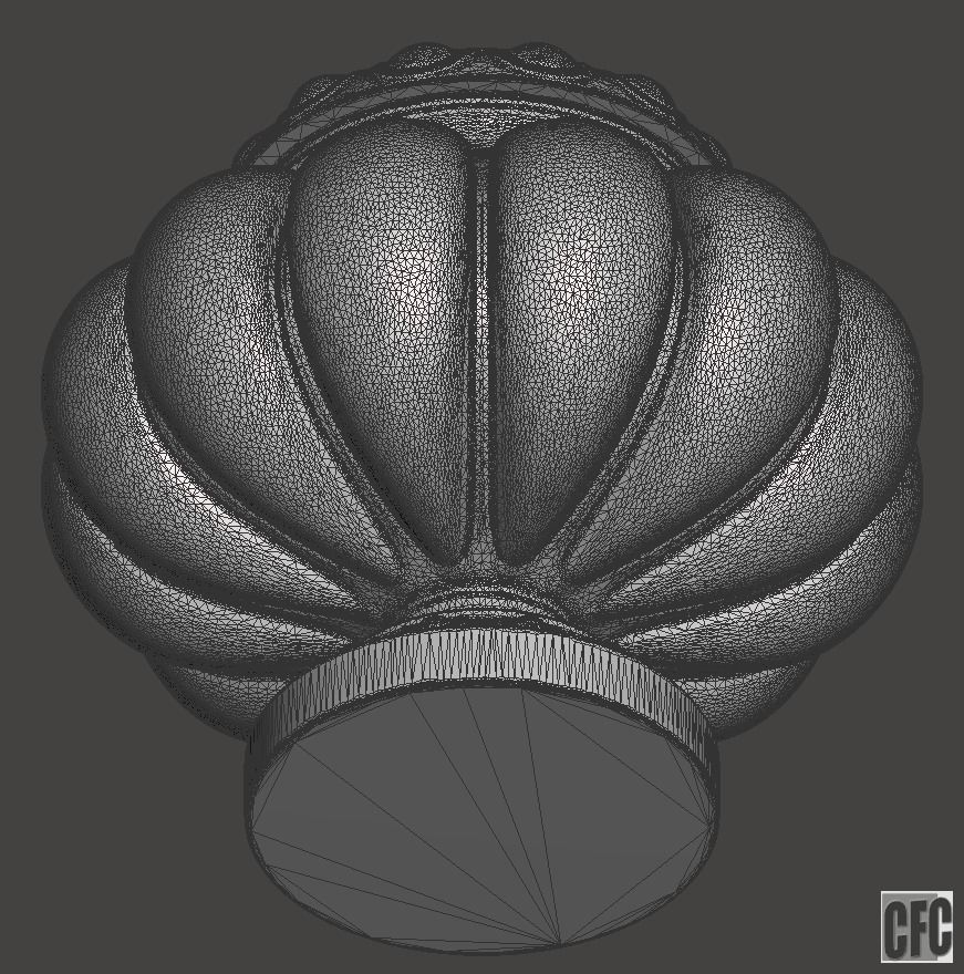 Decorative vase - 3d model for CNC - DecorativeVase005 3D print model_8