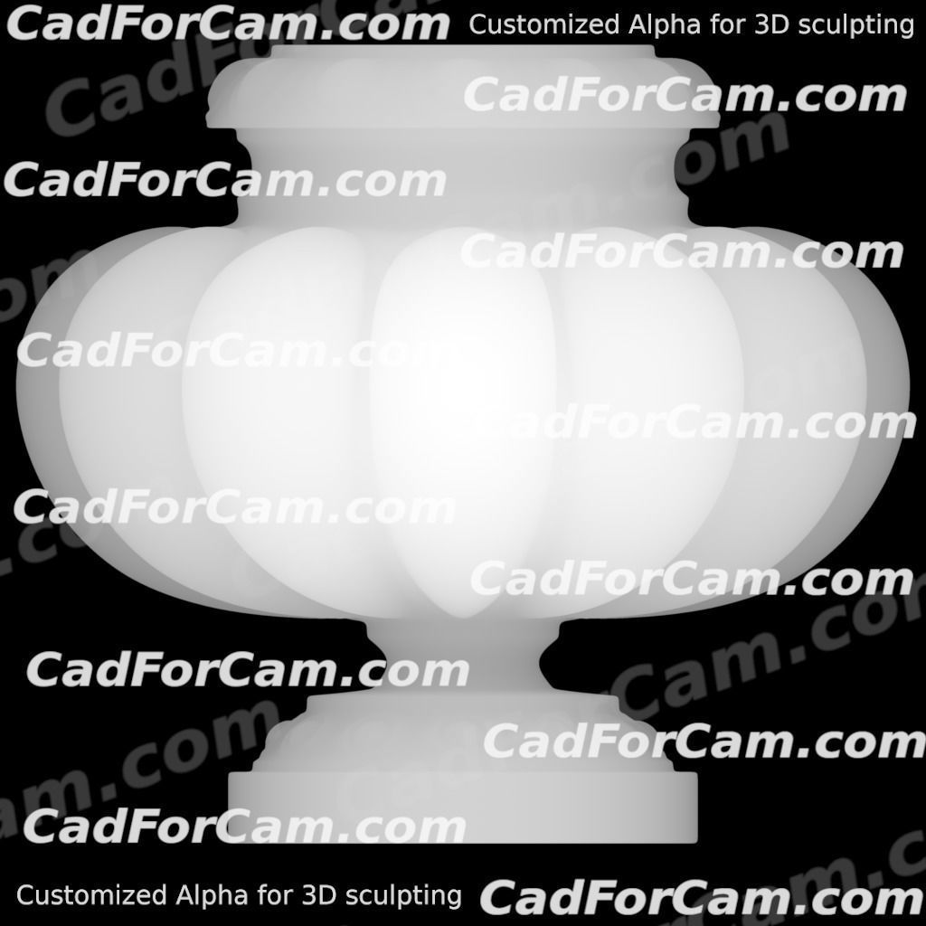 Decorative vase - 3d model for CNC - DecorativeVase005 3D print model_14