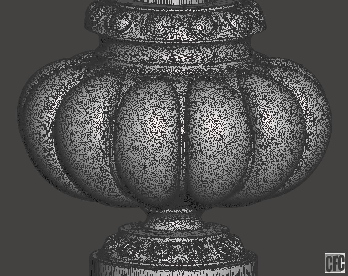 Decorative vase - 3d model for CNC - DecorativeVase005 3D print model_13
