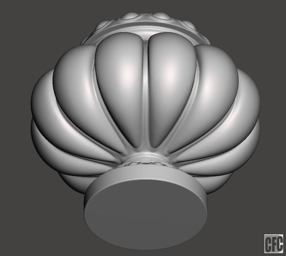 Decorative vase - 3d model for CNC - DecorativeVase005 3D print model_7