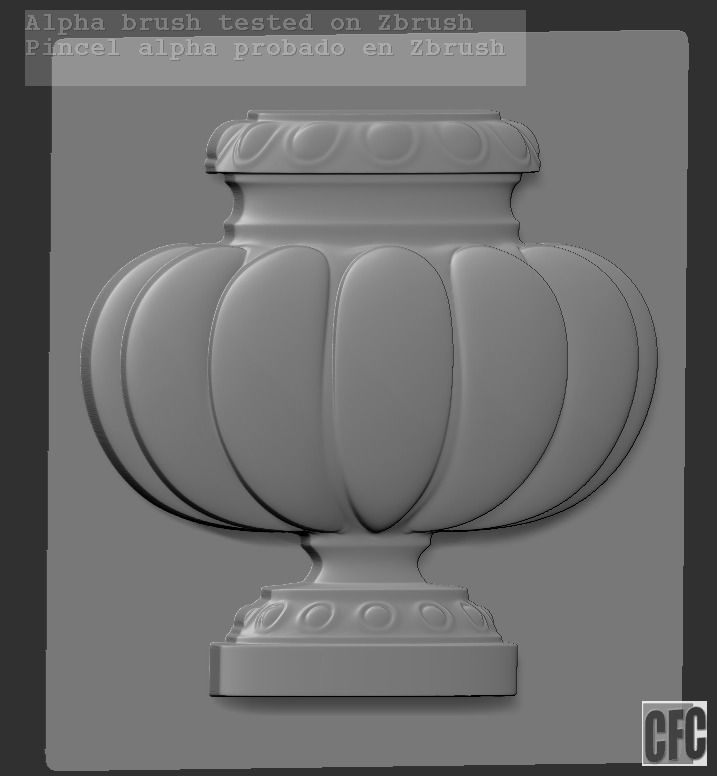 Decorative vase - 3d model for CNC - DecorativeVase005 3D print model_16