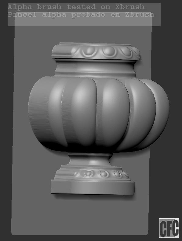 Decorative vase - 3d model for CNC - DecorativeVase005 3D print model_19