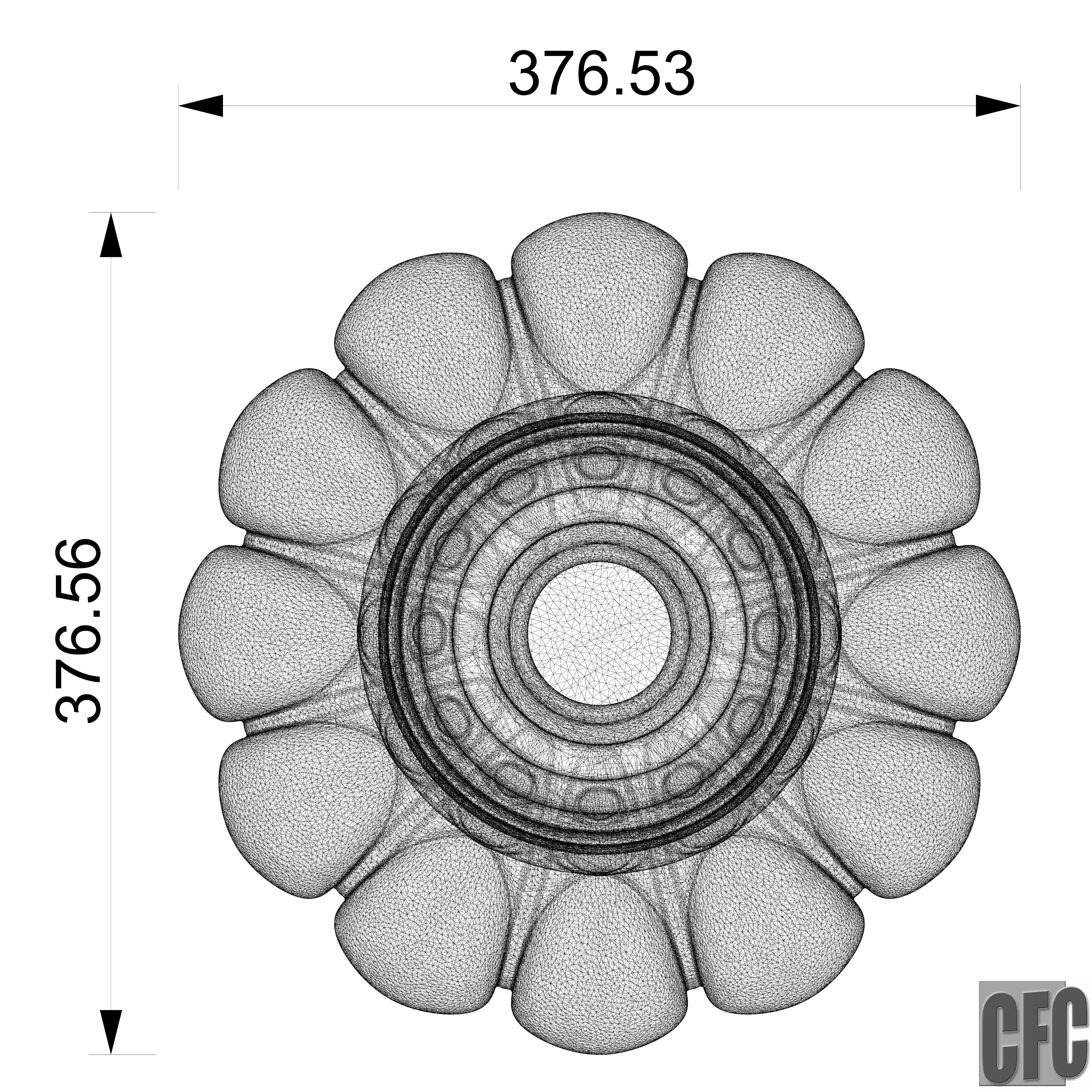 Decorative vase - 3d model for CNC - DecorativeVase005 3D print model_28