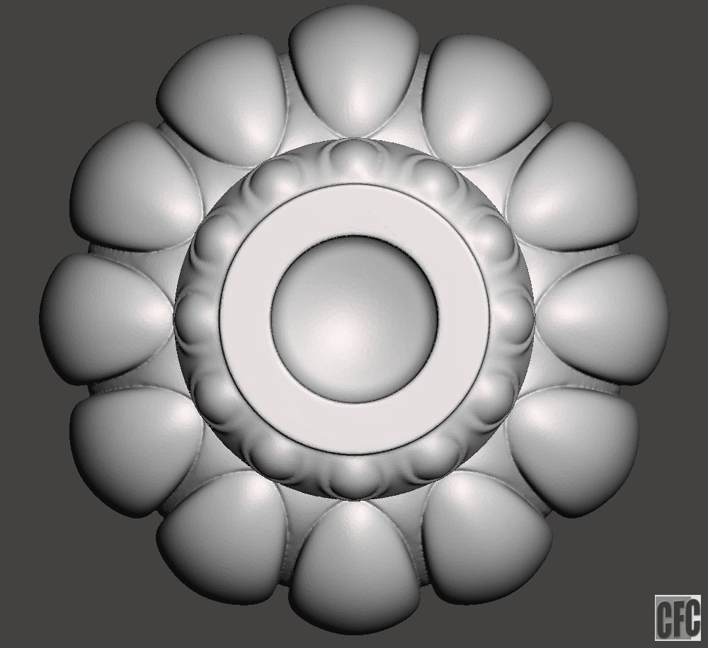 Decorative vase - 3d model for CNC - DecorativeVase005 3D print model_6