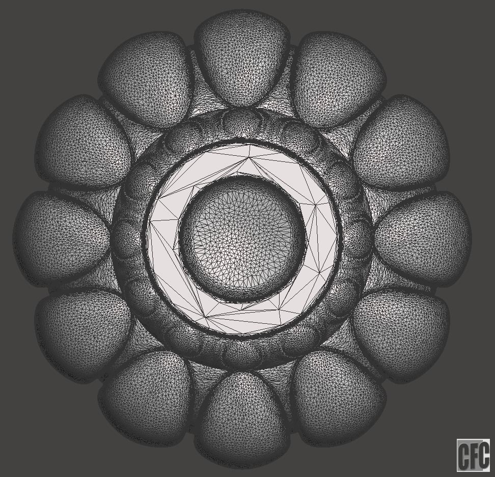 Decorative vase - 3d model for CNC - DecorativeVase005 3D print model_12