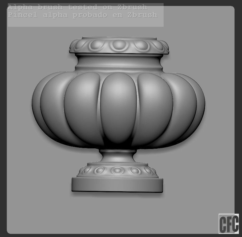Decorative vase - 3d model for CNC - DecorativeVase005 3D print model_18