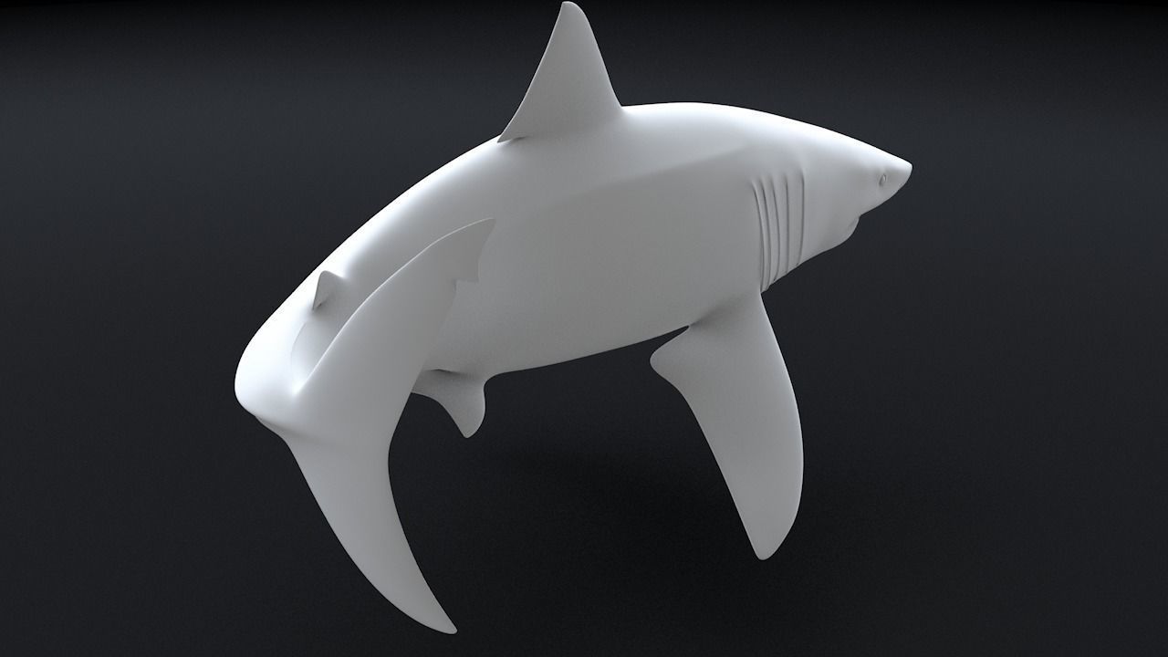 Great White Turn 3D Printable Model 3D print model_15
